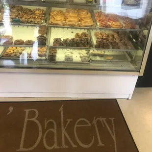a display of baked goods