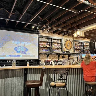 people sitting at the bar