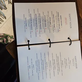 HH menu