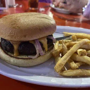 Beer cheese burger.