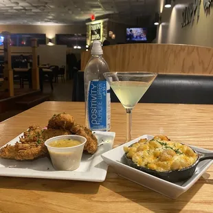 Turkey Chops, Best Mac and Cheese Ever, Apple Martini, &amp; Positive Water