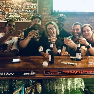 Shots with new friends