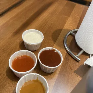 Alabama white, Diablo, Georgia gold, Carolina (clockwise)