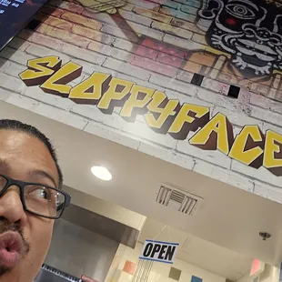 I thought it was SLAPPYFACE BBQ because it was slap-in-the-face bomb good!