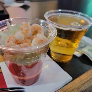 $2 shrimp cocktail &amp; $2 Heineken