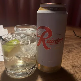 Ranier &amp; titis and ginger ale