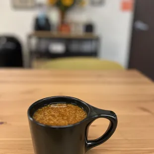 Fresh cup of coffee