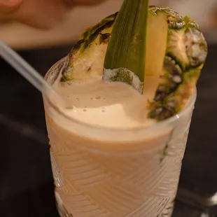 pina colada cold brew slushy (coffee)