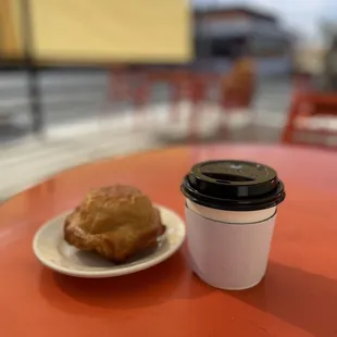 Peruvian Drip Coffee and a delectable puff pastry for balance.
