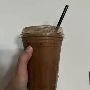 Iced mocha decaf