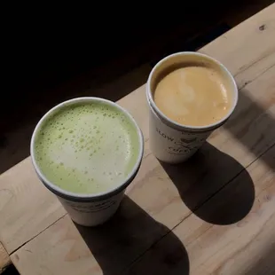 Matcha &amp; bourbon vanilla latte