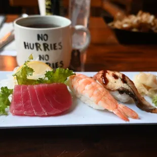 Tuna Maguro Eel Unagi Shrimp Ebi
