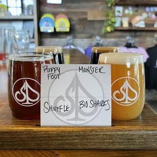 a selection of beers