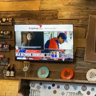 Watching baseball, drinking beer.