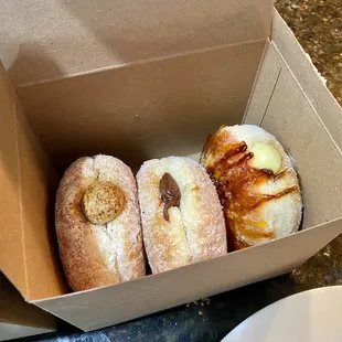 Tiramisu, Nutella, crème brûlée.