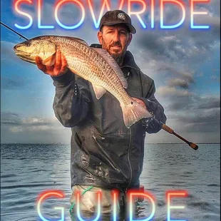 Hooked Redfish in winter. Aransas Pass, TX.