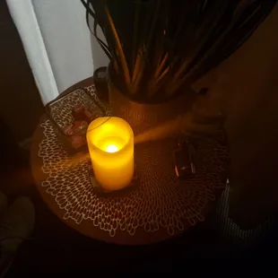 Subtle lighting adds to the experience