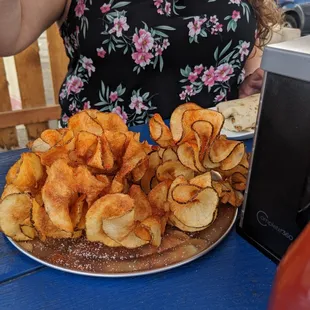 Ribbon fries. A chip/french fry hybrid.