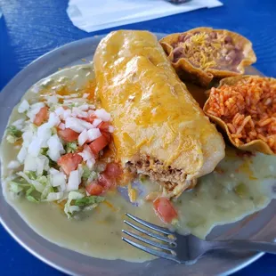 Chimichanga plate