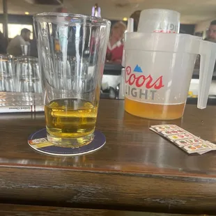 A pitcher of beer