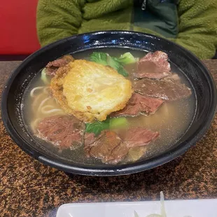 Beef shank noodles