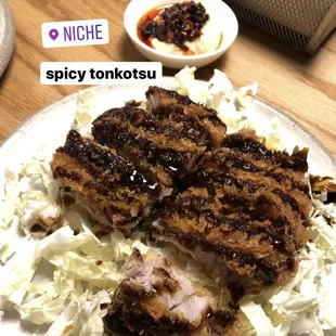 a plate of food on a table