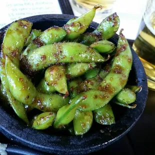 Garlic edamame