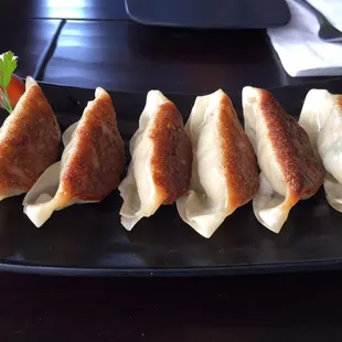 Bite sized gyoza