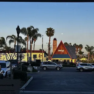 Across the street from IHOP and Knotts Berry Farm.