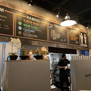 Slurpin' Ramen Bar Menu Board