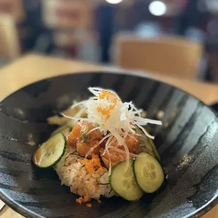 Salmon poke bowl