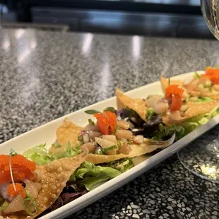 Hamachi nachos