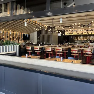 interior, sushi and sashimi