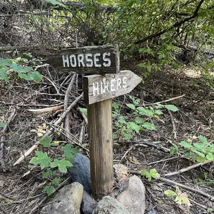 Don't take the Horses trail - it's crazy steep and rutted in places.