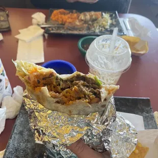Carne asada burrito