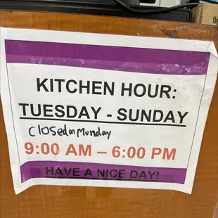 Business hours
