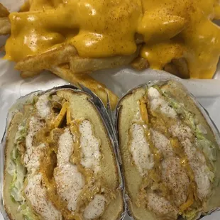 Crispy chicken sandwich