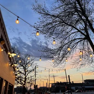 Sunset on the patio