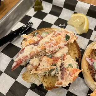 Lobster roll with GF bun!