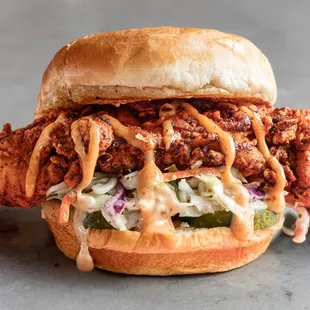 a fried chicken sandwich