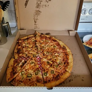 a pizza in a box