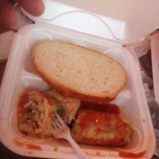 Golabki in Red Sauce and Rye Bread...Just because.