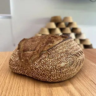 Buckwheat And Sesame Sourdough Loaf