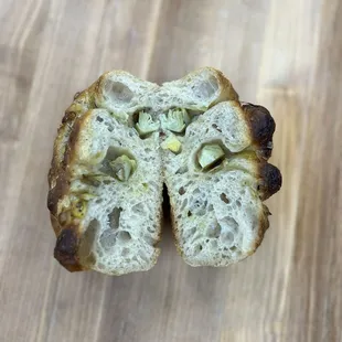 Lemon, Herb &amp; Artichoke Sourdough Focaccia