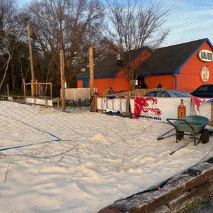To sand volleyball courts arrest patio another patio and handicapped accessible