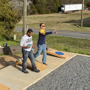 Saturday cornhole tournament