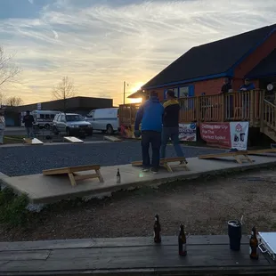 Saturday cornhole!