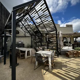 The space itself is the coolest. Lots of outdoor furniture to be able to enjoy the sun.