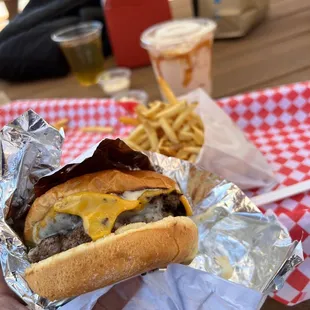 Wagyu truffle cheeseburger