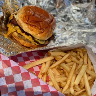 Cheese Burger and Fries...